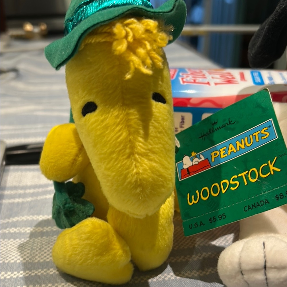 Hallmark Woodstock Plush Toy Yellow and Green